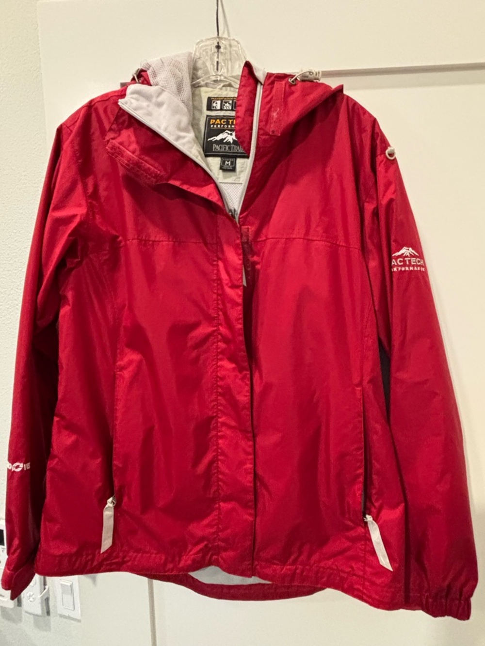 Pacific Trail Red Hooded Ski Shell Jacket